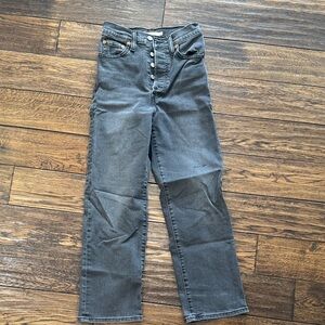 Levi's Charcoal Button-Fly Jeans
